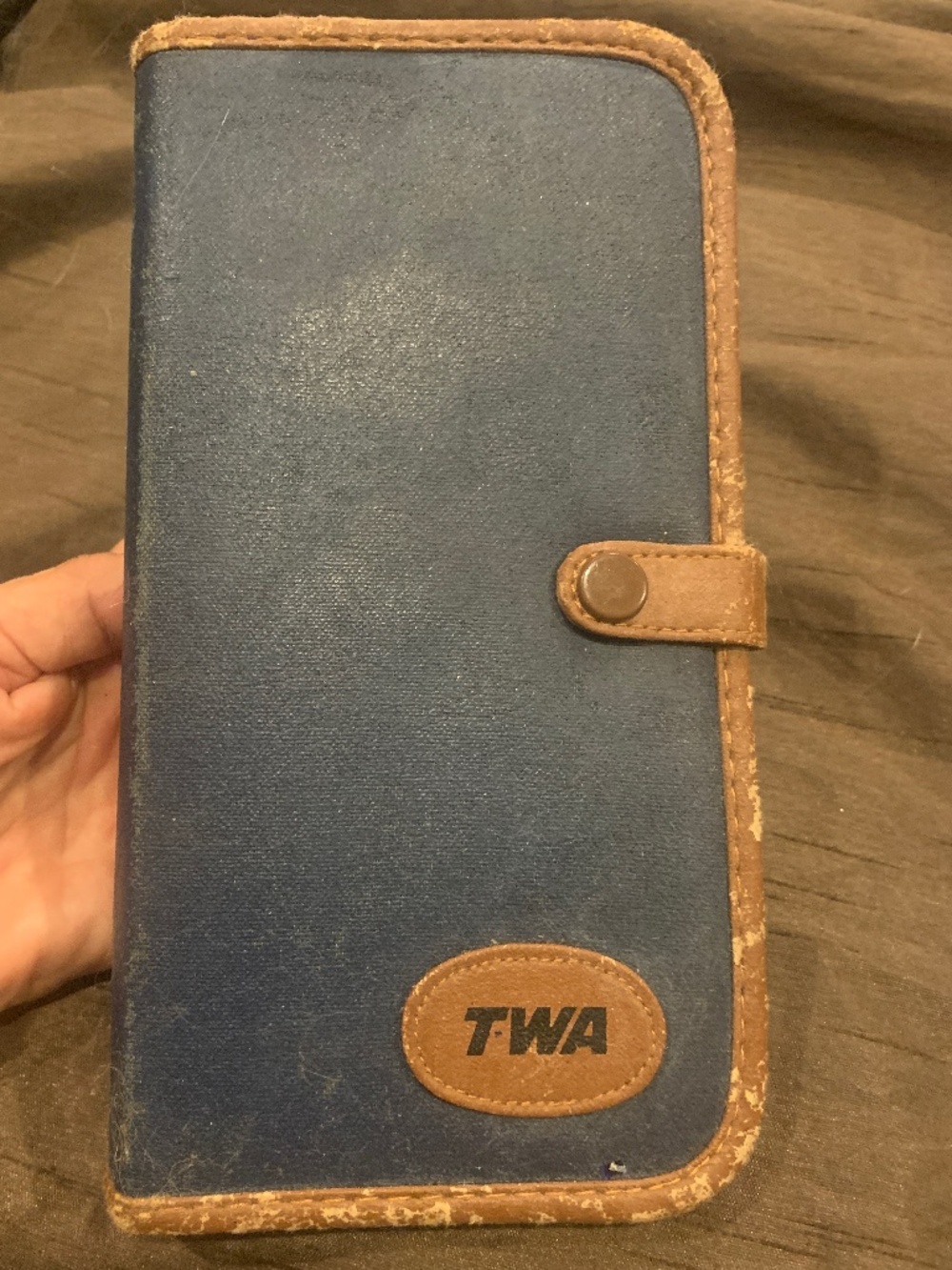 Vintage TWA Passport holder